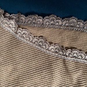 High rise brown panties